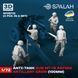 Set of figures "Anti-tank gun MT-12 Rapira artillery crew"