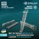 Set of scale models "Rigged accommodation ladders for Bismarck", (4 pcs.)