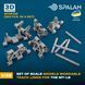 Set of scale models "Workable track links for MT-LB", (220 pcs.)