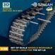 Set of scale models "Workable track links for MT-LB", (220 pcs.)