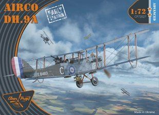 Збірна модель 1:72 літак Airco DH.9a (рання версія) Clear Prop 72027 CP72027 фото