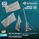 Set of scale models "Flagstaff with multiple flags for Bismarck", (2 pcs.)