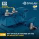 Set of figures "M2 Bradley crew", (3 pcs.)