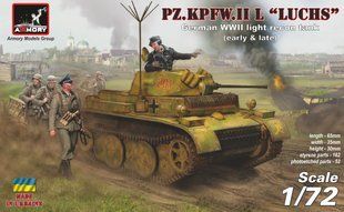 Assembly model 1:72 German light reconnaissance tank Pz.Kpfw.II Ausf.L Luchs Armory AR72203