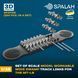 Set of scale model "Workable Wide Swamp Track Links for the MT-LB", (220 pcs.)