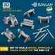 Set of scale model "Workable track kinks for the BMP 1/2", (170 pcs.)