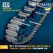 Set of scale model "Workable track kinks for the BMP 1/2", (170 pcs.)