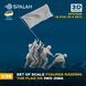 Set of scale figures "Raising the flag on Iwo Jima", (6 pcs.)