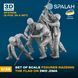 Set of scale figures "Raising the flag on Iwo Jima", (6 pcs.)