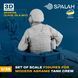 Set of figures "Мodern Abrams tank crew", (3 pcs.)