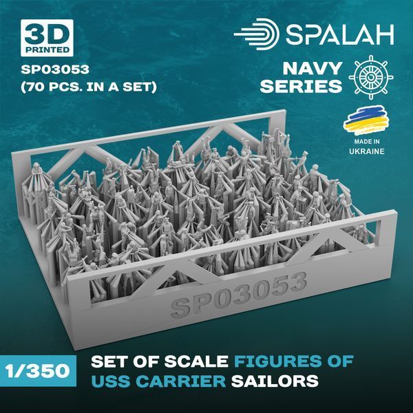 Set of figures "USS carrier sailors", (70 pcs.)