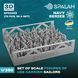 Set of figures "USS carrier sailors", (70 pcs.)