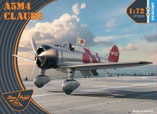 Збірна модель 1:72 літак Mitsubishi A5M4 Claude Clear Prop CP72010 CP72010 фото