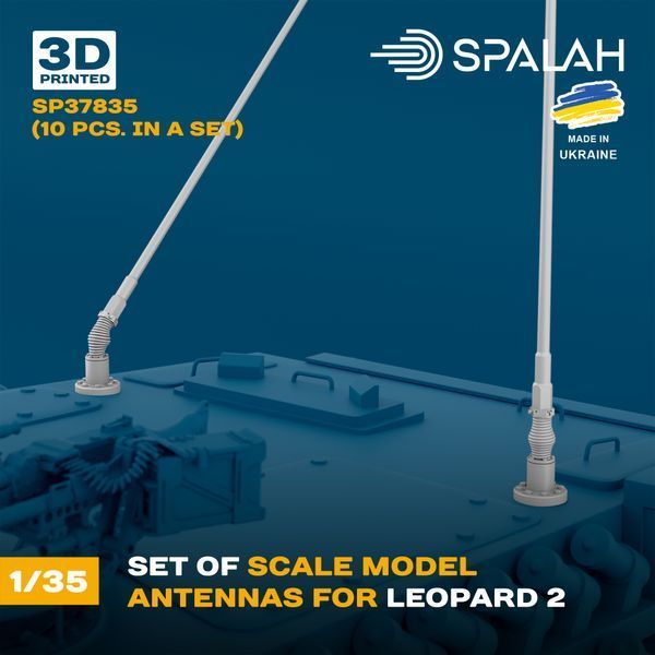 Set of scale model "Antennas for Leopard 2", (10 pcs.)