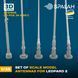 Set of scale model "Antennas for Leopard 2", (10 pcs.)